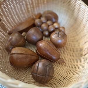 Vintage (1970’s) Wood Fruit Set